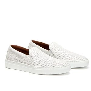 AQUATALIA - Alisha White Textured Slip on Sneaker 7.5